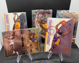 (5) Kobe Bryant Basketball Cards Los Angeles Lakers