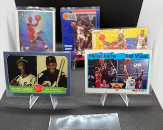 (5) Michael Jordan Basketball Cards Chicago Bulls