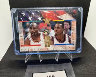 Michael Jordan and Anfernee Hardaway Passing the Torch USA Olympic Oversized Card #d /5000