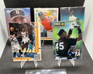 (5) Michael Jordan Basketball Cards Chicago Bulls