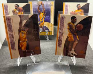 (5) Kobe Bryant Basketball Cards Los Angeles Lakers