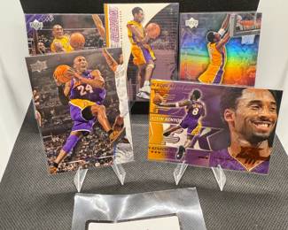 (5) Kobe Bryant Basketball Cards Los Angeles Lakers