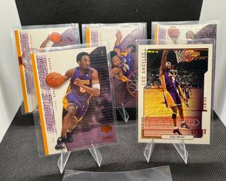 (5) Kobe Bryant Basketball Cards Los Angeles Lakers
