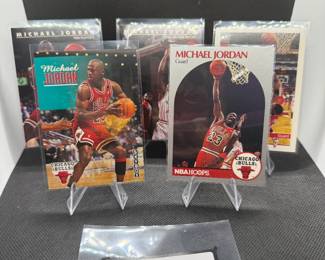 (5) Michael Jordan Basketball Cards Chicago Bulls