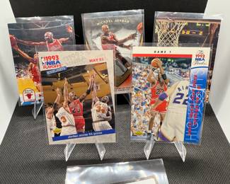(5) Michael Jordan Basketball Cards Chicago Bulls