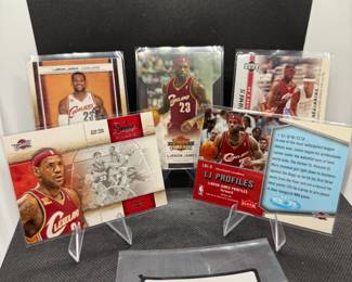 (5) LeBron James Basketball Cards Cleveland Cavaliers