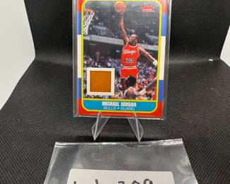 Michael Jordan 1986 Fleer Rookie Card - Game Used Trading Card from 2007 Fleer