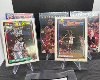 (5) Michael Jordan Basketball Cards Chicago Bulls