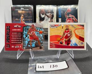(5) LeBron James Basketball Cards Cleveland Cavaliers