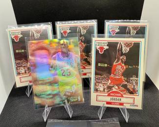 (5) Michael Jordan Basketball Cards Chicago Bulls