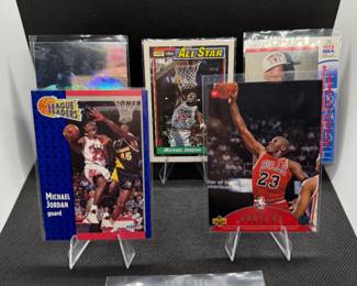 (5) Michael Jordan Basketball Cards Chicago Bulls