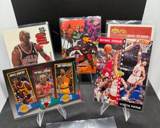 (5) Michael Jordan Basketball Cards Chicago Bulls