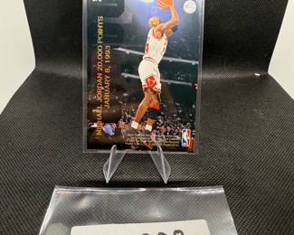 Michael Jordan 20,000 Points Insert Card with Dominique Wilkins