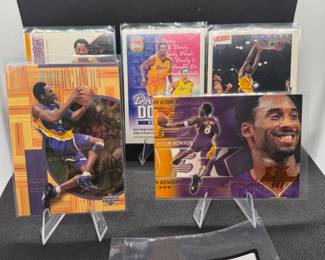 (5) Kobe Bryant Basketball Cards Los Angeles Lakers