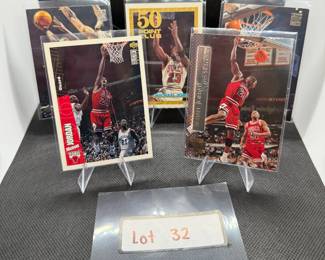 (5) Michael Jordan Basketball Cards Chicago Bulls