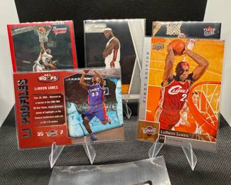 (5) LeBron James Basketball Cards Cleveland Cavaliers