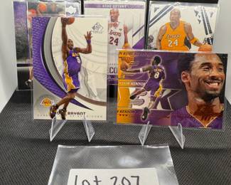 (5) Kobe Bryant Basketball Cards Los Angeles Lakers