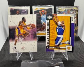 (5) Kobe Bryant Basketball Cards Los Angeles Lakers