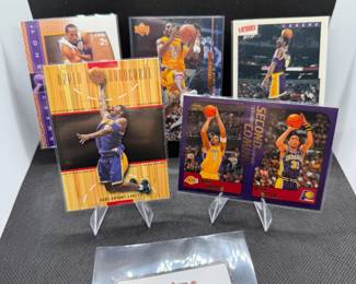 (5) Kobe Bryant Basketball Cards Los Angeles Lakers