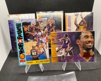 (5) Kobe Bryant Basketball Cards Los Angeles Lakers