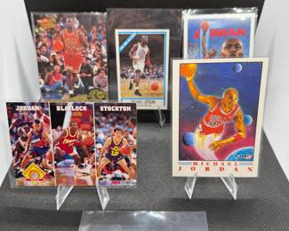 (5) Michael Jordan Basketball Cards Chicago Bulls