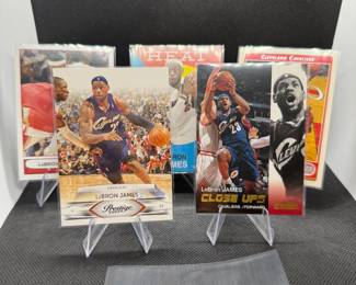 (5) LeBron James Basketball Cards Cleveland Cavaliers