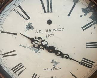 J.D. Bassett Wall Clock