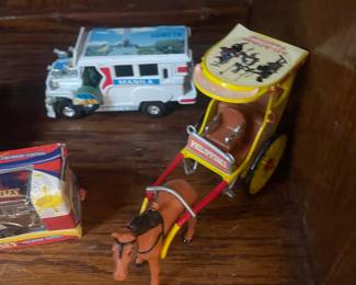 Philippine Kalesa Die Cast Metal Horse and Chariot Toy