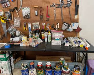 Household items for painting, cleaning or fixing