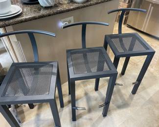 Three Sarapis bar stools by Philippe Starck for Driade