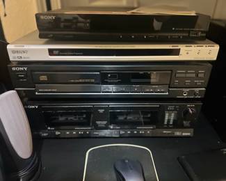 Sony stereo systems and speakers