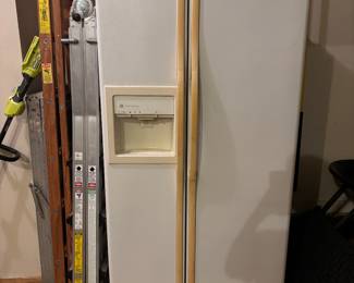Ladders, side by side fridge
