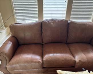 Furgeson Copeland leather couch pristine