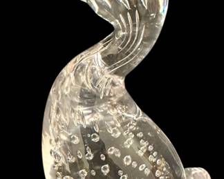 Whitefriars Crystal Duck Figurine