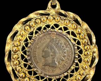 1897 Indian Head Penny Pendant