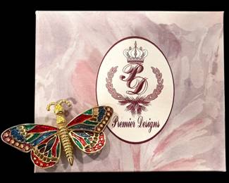 Premier Designs Butterfly Brooch