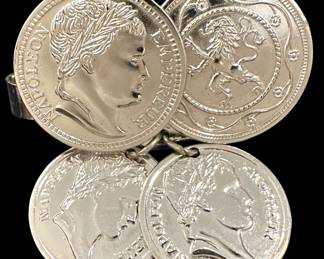 Sarah Coventry Napoleon Coin Tie Clip