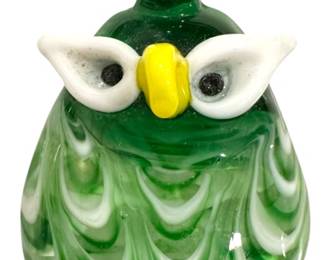 Art Glass Owl Pendant