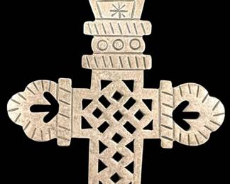 Mexican Silver Cross Pendant