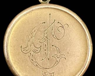 Gold Tone Monet Pendant