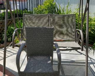 JH134Swinging Patio Chair, Wicker Patio Chair