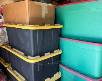 Buckets of Christmas Decor