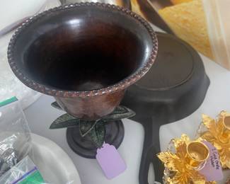 Cast Iron and Tea Kettle