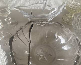 Clear Bowl and Swan Bowl