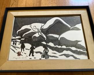 Kiyoshi Saito (Japan, 1907-1997) woodblock print