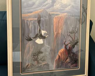 “Visions of the Ancient Ones” Limited Edition lithograph artist signed by Rod Bearcloud Berry