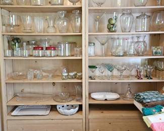 Large Glass Pieces & Vases