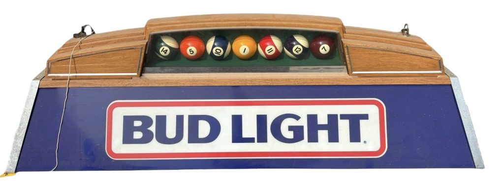 Bud Light Biliards Light Fixture