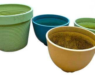 Bright Colored Outdoor Pots