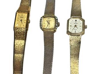 Seiko, Elgin and Longines ladies watches